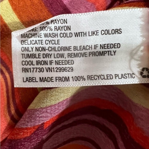 NWT Wild Fable orange and pink Y2K retro dress size XXL - Picture 10 of 10